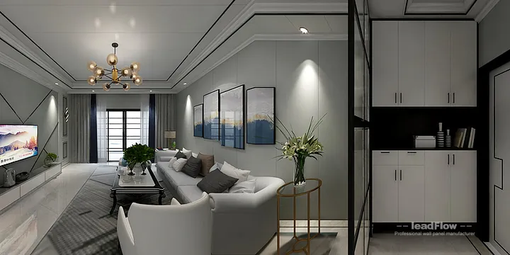 Hangzhou Apartment with WPC Cladding &mdash; Master Bedroom Feature in Hangzhou, China - photo 12