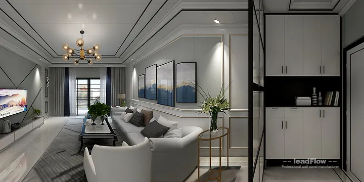 Hangzhou Apartment with WPC Cladding &mdash; Master Bedroom Feature in Hangzhou, China - photo 15