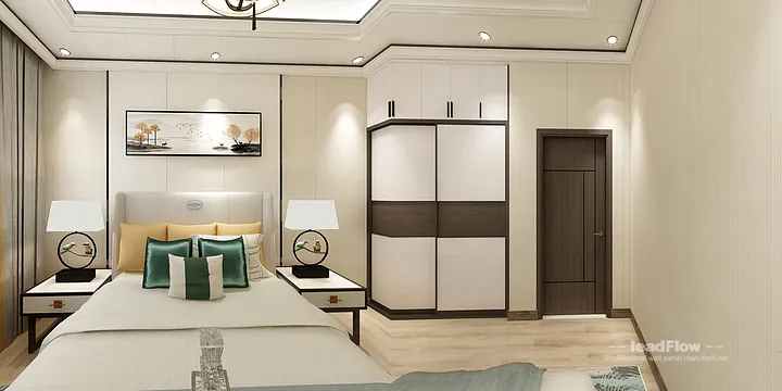 Explore WPC Wall Panel in This Hangzhou Apartment &mdash; New Chinese Oriental Style in Hangzhou, China - photo 5