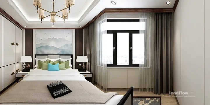New Chinese Oriental Apartment Interior in Hangzhou using WPC Interior Panel in Hangzhou, China - photo 3