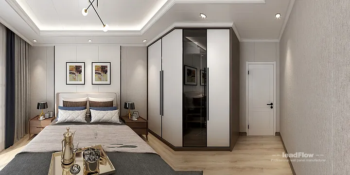 Hangzhou Apartment Wall Panel Design | WPC Cladding Light Luxury Interior in Hangzhou, China - photo 2