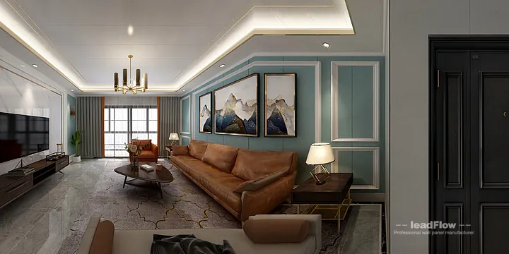 Hangzhou Apartment Wall Panel Design | WPC Cladding Light Luxury Interior in Hangzhou, China - photo 4