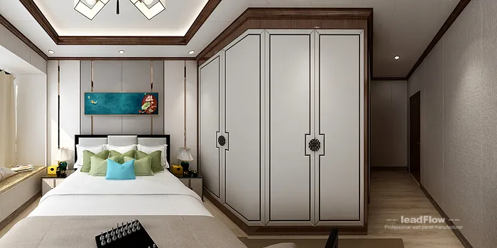 Hangzhou Apartment Featuring WPC Interior Panel | New Chinese Oriental Walls in Hangzhou, China - photo 1
