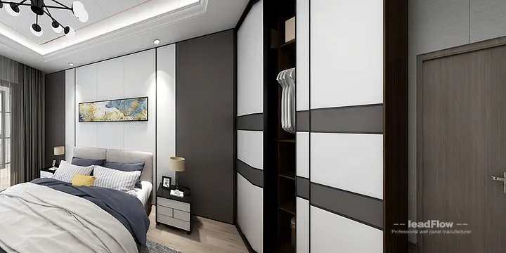 Hangzhou Apartment Wall Panel Design | WPC Wall Panel Stylish Interior in Hangzhou, China - photo 1