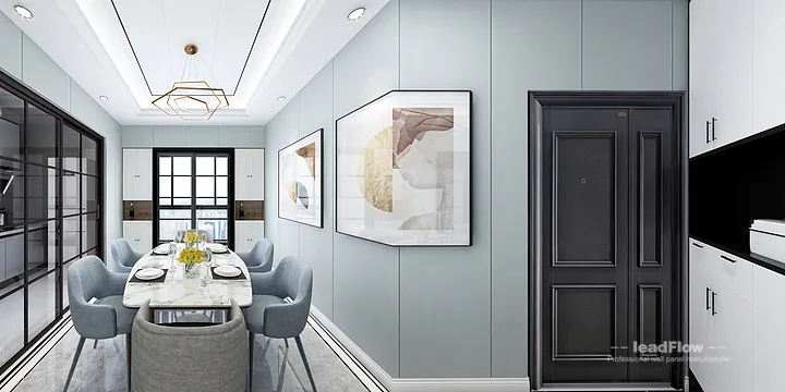 Hangzhou Apartment Wall Panel Design | WPC Wall Panel Stylish Interior in Hangzhou, China - photo 5