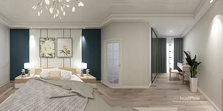 WPC Wall Panel Design for Hangzhou Apartment &mdash; Living Room Focus in Hangzhou, China - photo 1