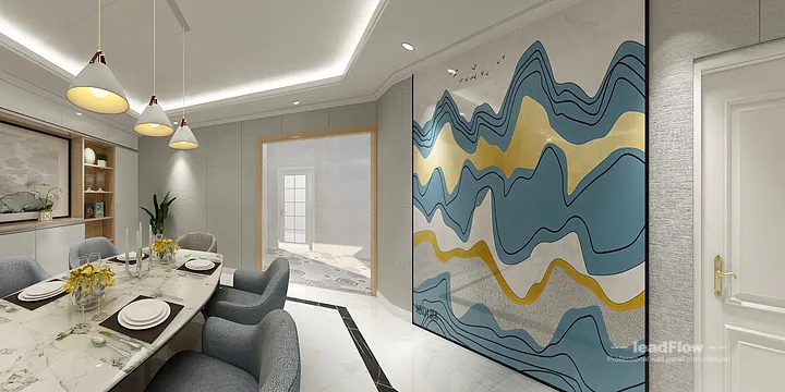 WPC Wall Panel Design for Hangzhou Apartment &mdash; Living Room Focus in Hangzhou, China - photo 3