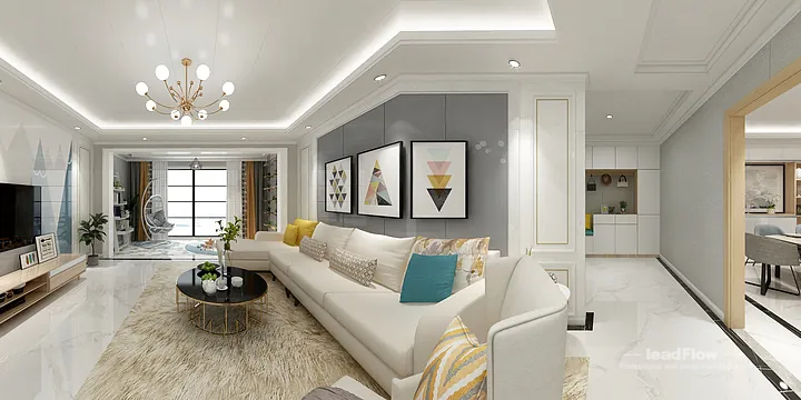 WPC Wall Panel Design for Hangzhou Apartment &mdash; Living Room Focus in Hangzhou, China - photo 9