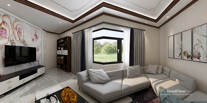 Hangzhou Apartment Interior with WPC Wall Cladding &mdash; Tea Room Accent in Hangzhou, China - photo 6