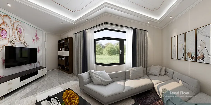 Hangzhou Apartment Interior with WPC Wall Cladding &mdash; Tea Room Accent in Hangzhou, China - photo 7