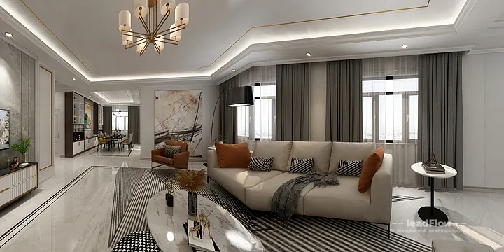 Modern Apartment Interior in Hangzhou using WPC Interior Panel in Hangzhou, China - photo 10