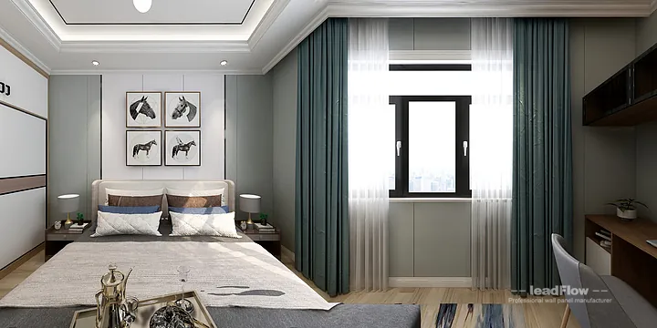Modern Apartment Interior in Hangzhou using WPC Interior Panel in Hangzhou, China - photo 2