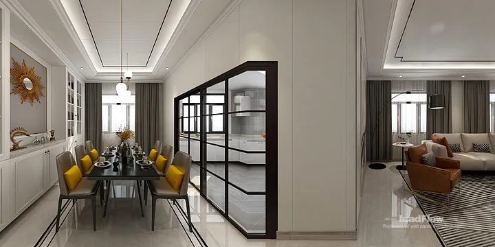 Modern Apartment Interior in Hangzhou using WPC Interior Panel in Hangzhou, China - photo 5
