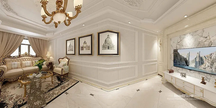 WPC Wall Panel Design for Hangzhou Apartment &mdash; Living-Dining Room Focus in Hangzhou, China - photo 3