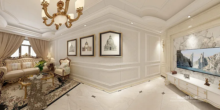 WPC Wall Panel Design for Hangzhou Apartment &mdash; Living-Dining Room Focus in Hangzhou, China - photo 4