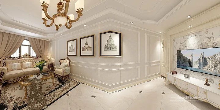 WPC Wall Panel Design for Hangzhou Apartment &mdash; Living-Dining Room Focus in Hangzhou, China - photo 5