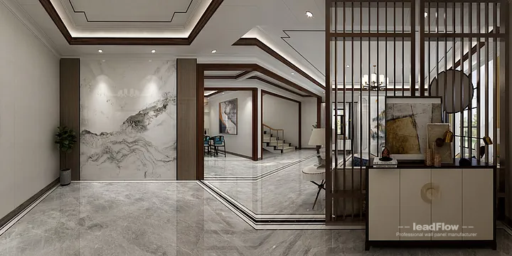 New Chinese Oriental Apartment Interior in Hangzhou using WPC Cladding in Hangzhou, China - photo 10