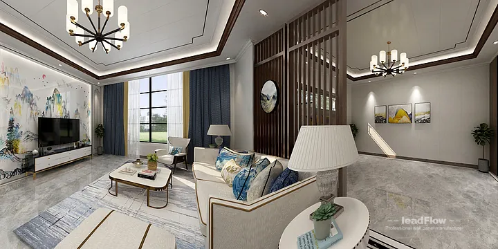 New Chinese Oriental Apartment Interior in Hangzhou using WPC Cladding in Hangzhou, China - photo 5
