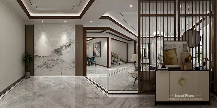 New Chinese Oriental Apartment Interior in Hangzhou using WPC Cladding in Hangzhou, China - photo 6