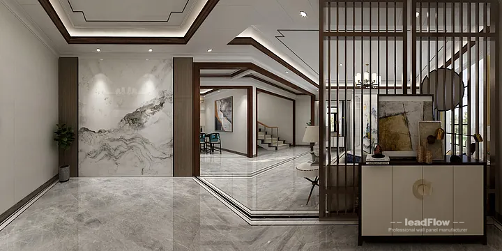 New Chinese Oriental Apartment Interior in Hangzhou using WPC Cladding in Hangzhou, China - photo 8