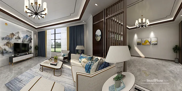 New Chinese Oriental Apartment Interior in Hangzhou using WPC Cladding in Hangzhou, China - photo 9