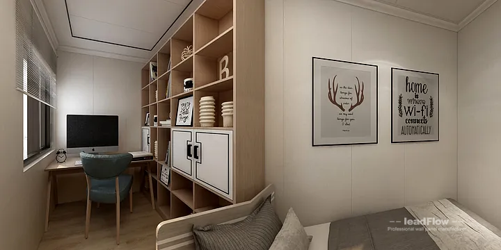 Warm Apartment Interior in Hangzhou using WPC Wall Panel in Hangzhou, China - photo 1