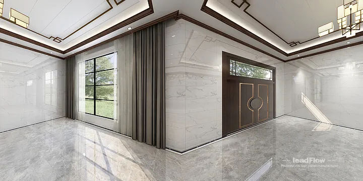 Hangzhou Apartment Wall Panel Design | WPC Wall Cladding Premium Interior in Hangzhou, China - photo 1