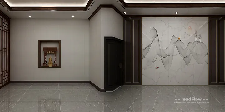 Hangzhou Apartment with WPC Wall Panel &mdash; Elegant Feature in Hangzhou, China - photo 7