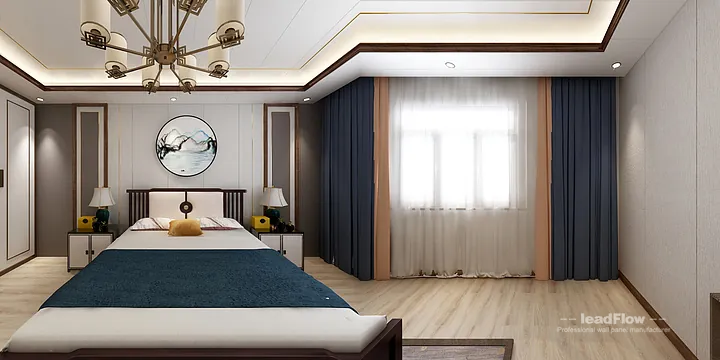 WPC Cladding Design for Hangzhou Apartment &mdash; Bedroom 1 Focus in Hangzhou, China - photo 10