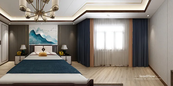 WPC Cladding Design for Hangzhou Apartment &mdash; Bedroom 1 Focus in Hangzhou, China - photo 12