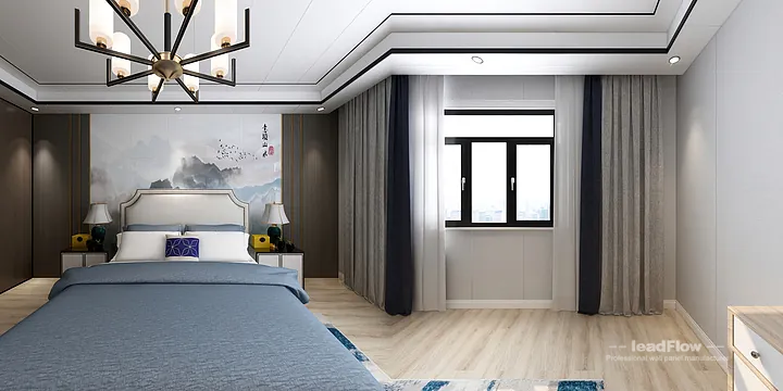 WPC Cladding Design for Hangzhou Apartment &mdash; Bedroom 1 Focus in Hangzhou, China - photo 13