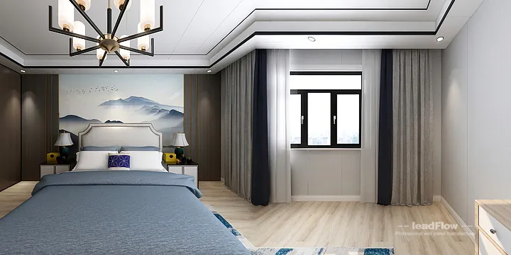 WPC Cladding Design for Hangzhou Apartment &mdash; Bedroom 1 Focus in Hangzhou, China - photo 14