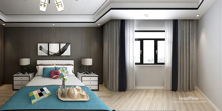 WPC Cladding Design for Hangzhou Apartment &mdash; Bedroom 1 Focus in Hangzhou, China - photo 17