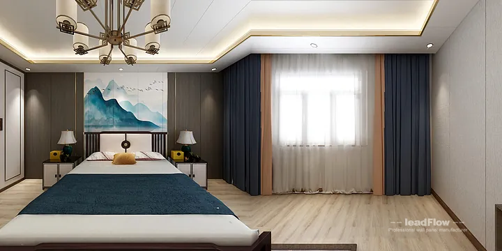 WPC Cladding Design for Hangzhou Apartment &mdash; Bedroom 1 Focus in Hangzhou, China - photo 4
