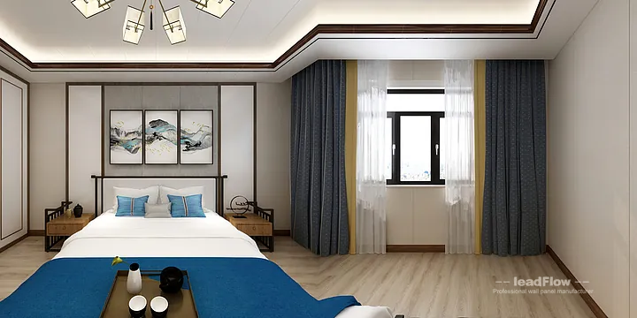 WPC Cladding Design for Hangzhou Apartment &mdash; Bedroom 1 Focus in Hangzhou, China - photo 5