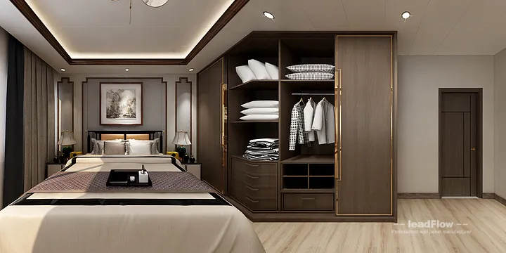 WPC Cladding Design for Hangzhou Apartment &mdash; Bedroom 1 Focus in Hangzhou, China - photo 6