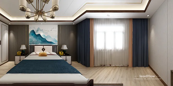 WPC Cladding Design for Hangzhou Apartment &mdash; Bedroom 1 Focus in Hangzhou, China - photo 7