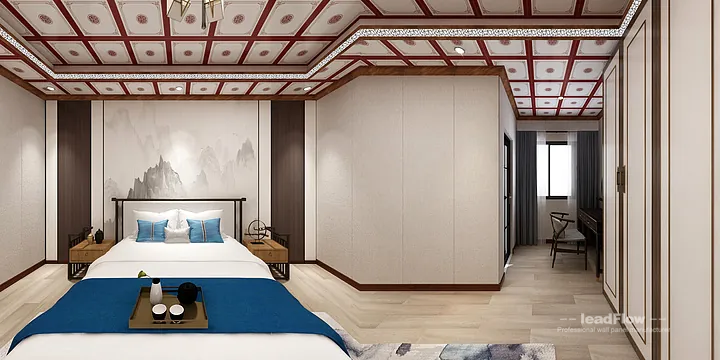 Nanchang Apartment Featuring WPC Cladding | Living-Dining Room Walls in Donghu District, Nanchang, China - photo 1