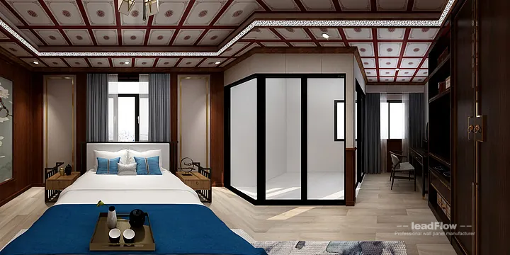 Nanchang Apartment Featuring WPC Cladding | Living-Dining Room Walls in Donghu District, Nanchang, China - photo 10