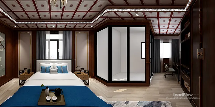 Nanchang Apartment Featuring WPC Cladding | Living-Dining Room Walls in Donghu District, Nanchang, China - photo 11