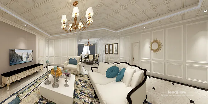 Nanchang Apartment Featuring WPC Cladding | Living-Dining Room Walls in Donghu District, Nanchang, China - photo 16