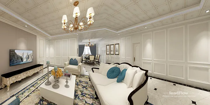 Nanchang Apartment Featuring WPC Cladding | Living-Dining Room Walls in Donghu District, Nanchang, China - photo 18
