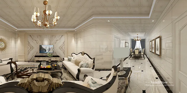 Nanchang Apartment Featuring WPC Cladding | Living-Dining Room Walls in Donghu District, Nanchang, China - photo 4