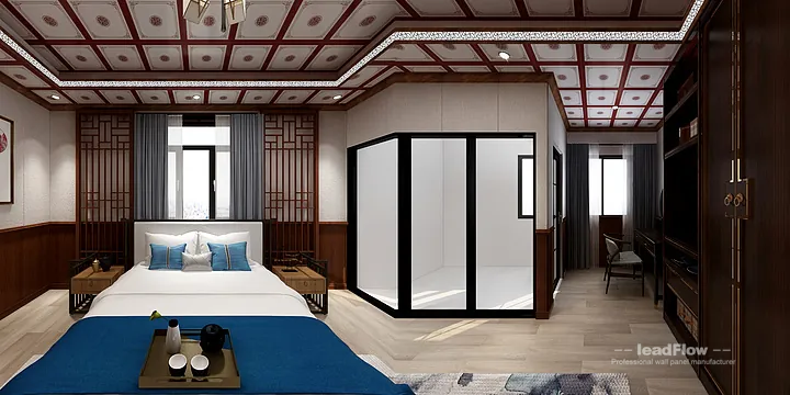 Nanchang Apartment Featuring WPC Cladding | Living-Dining Room Walls in Donghu District, Nanchang, China - photo 9