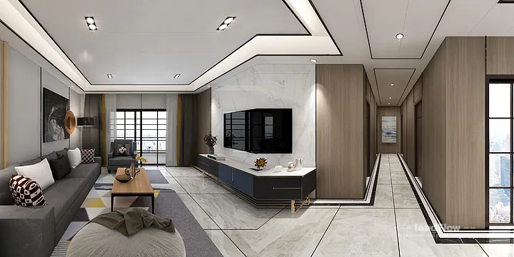Explore WPC Wall Cladding in This Hangzhou Apartment &mdash; Elegant Style in Hangzhou, China - photo 1