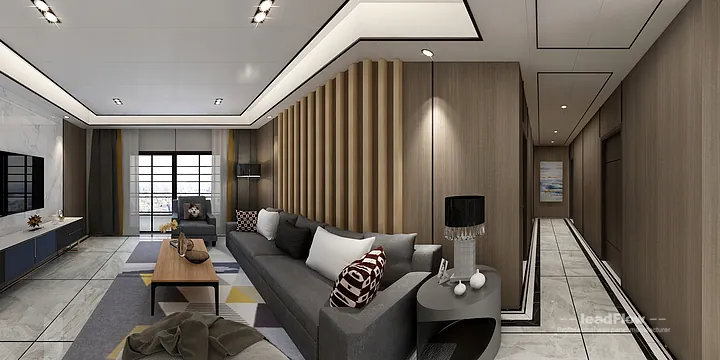 Explore WPC Wall Cladding in This Hangzhou Apartment &mdash; Elegant Style in Hangzhou, China - photo 2