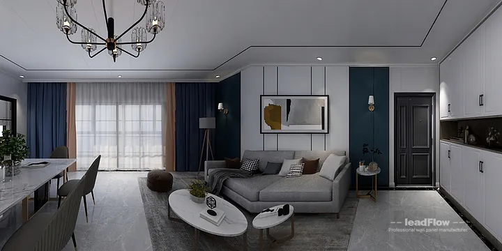 WPC Wall Cladding Apartment Design in Hangzhou | Contemporary Interior in Hangzhou, China - photo 11