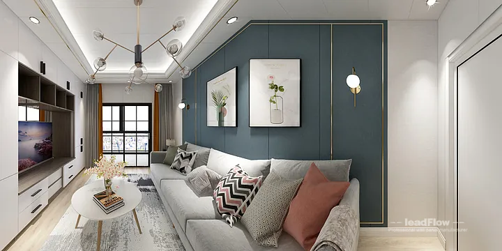 WPC Wall Cladding Apartment Design in Hangzhou | Contemporary Interior in Hangzhou, China - photo 4