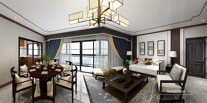 WPC Wall Cladding Apartment Design in Hangzhou | Contemporary Interior in Hangzhou, China - photo 5