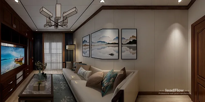WPC Wall Cladding Apartment Design in Hangzhou | Contemporary Interior in Hangzhou, China - photo 8